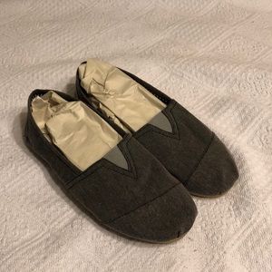 grey slip ons